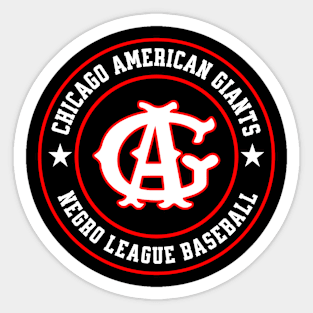 The Chicago American Giants - Tribute - Reverse Sticker